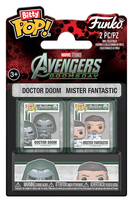 Funko Marvel Doctor Doom & Mister Fantastic 2er-Pack Bitty POP! Mini Figuren