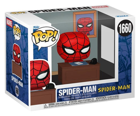 Funko Marvel Meme- Spider-Man w/Desk POP! Premium Vinyl Figur