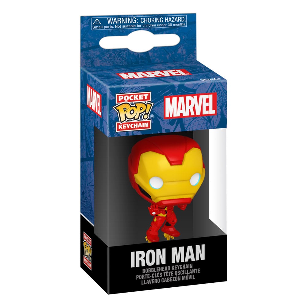 Funko Marvel New Classics - Iron Man Display (12) POP! Vinyl Schlüsselanhänger