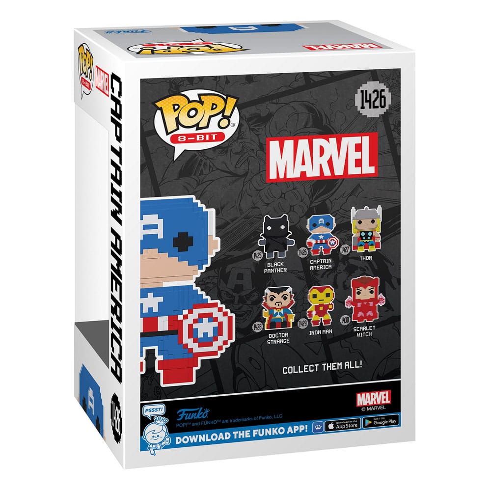 Funko Marvel POP! 8-Bit Vinyl Figur Captain America 9 cm