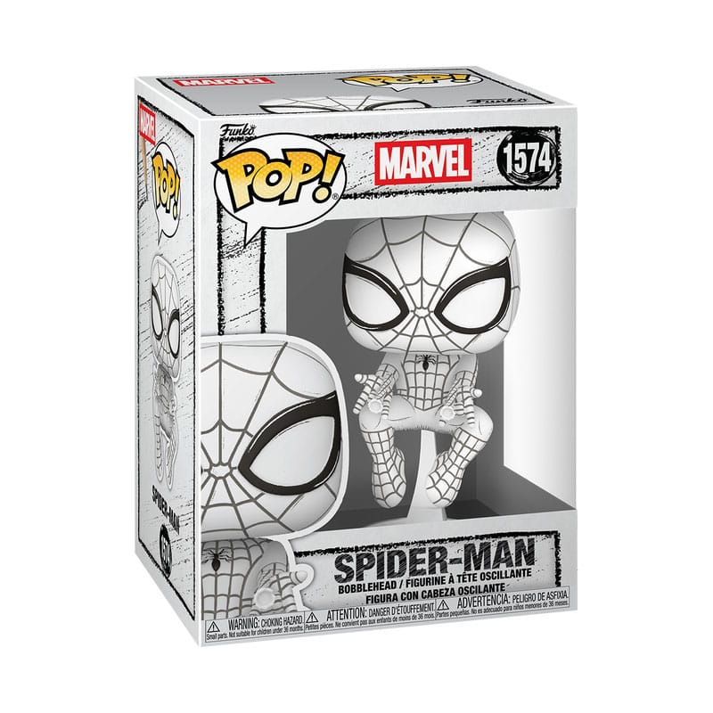 Funko Marvel Sketched - Spider-Man POP! Vinyl Figur