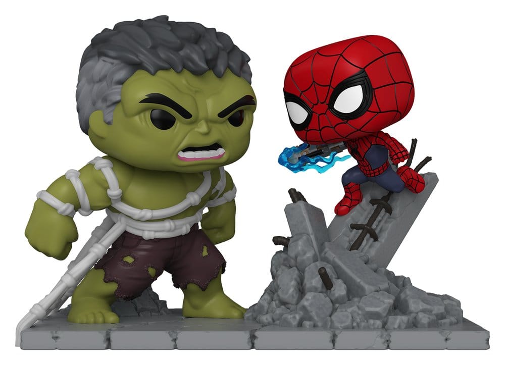 Funko Marvel Spider-Man v Hulk POP! Moment Diorama