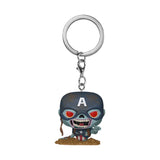 Funko Marvel Zombies Captain America Display (12) POP! Vinyl Schlüsselanhänger
