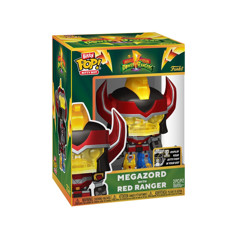 Funko Mighty Morphin Power Rangers 4er-Pack Megazord with Red Ranger Bitty POP! Bots Figuren