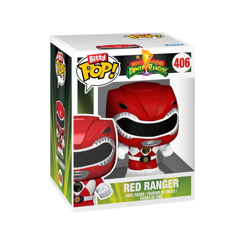 Funko Mighty Morphin Power Rangers 4er-Pack Megazord with Red Ranger Bitty POP! Bots Figuren