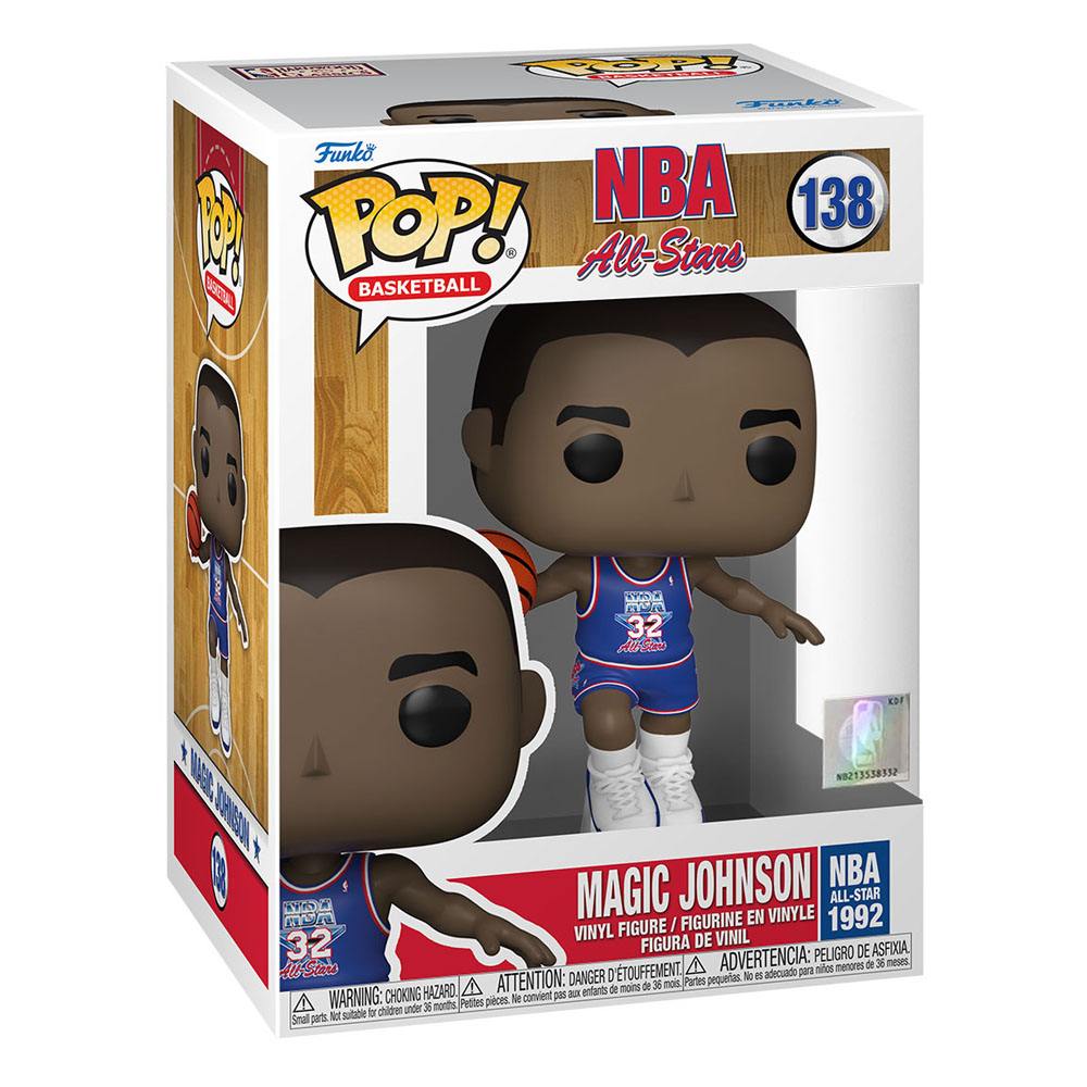 Funko NBA Legends Magic Johnson (Blue All Star Uni 1991) POP! Basketball Vinyl Figur