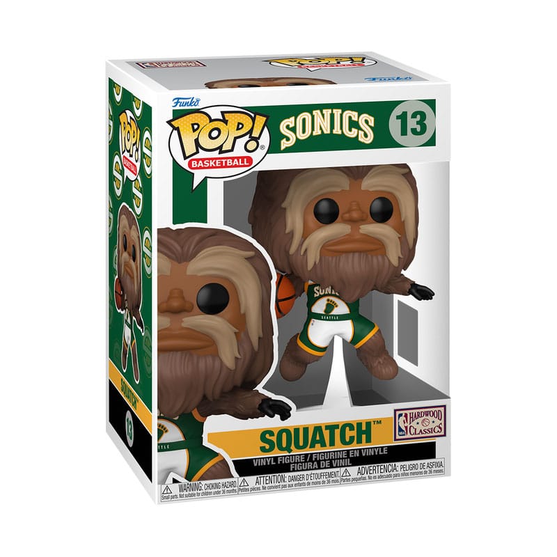 Funko NBA Legends Mascots Sonics- Sasquatch POP! Sports Vinyl Figur