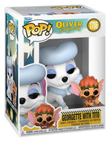 Funko Oliver & Co. POP&Buddy Vinyl Figur Georgette w/Tito