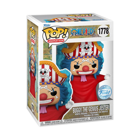 Funko One Piece Buggy the Genius Jester Exclusive POP! Animation Vinyl Figur