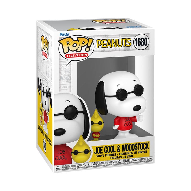 Funko Peanuts - Joe Cool with Woodstock POP! & Buddy 9 cm Vinyl Figur