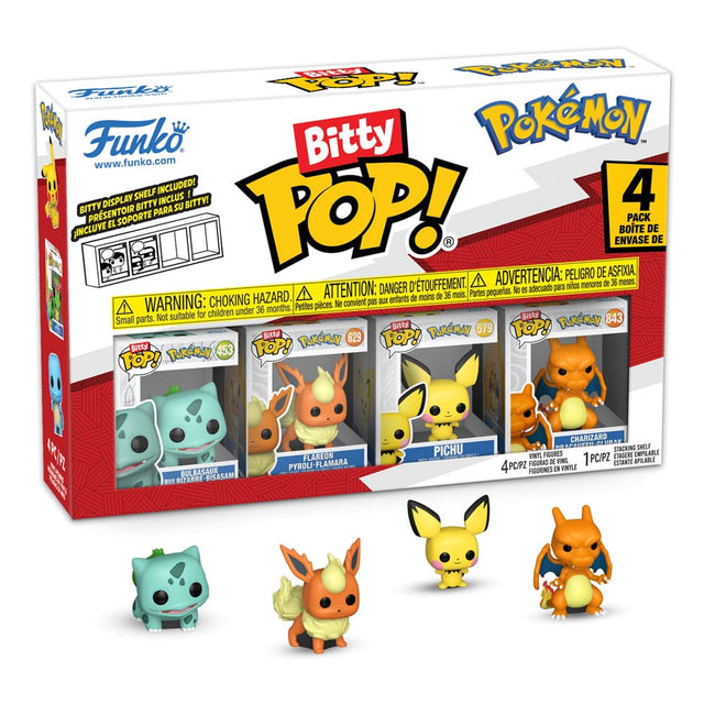 Funko Pokémon 4er-Pack Series 3 Bitty POP! Vinyl Figuren
