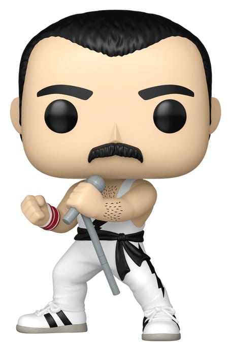 Funko Queen Freddie Mercury (white singlet) POP! Rocks Vinyl Figur