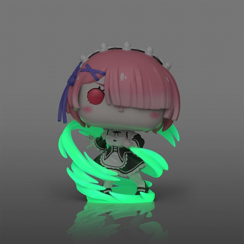 Funko Re Zero Ram (Wind Magic) (Glow) Exclusive POP! Plus Vinyl Figur