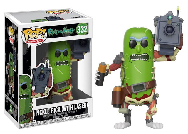 Funko Rick and Morty Pickle Rick with Laser POP! Animation Vinyl Figur