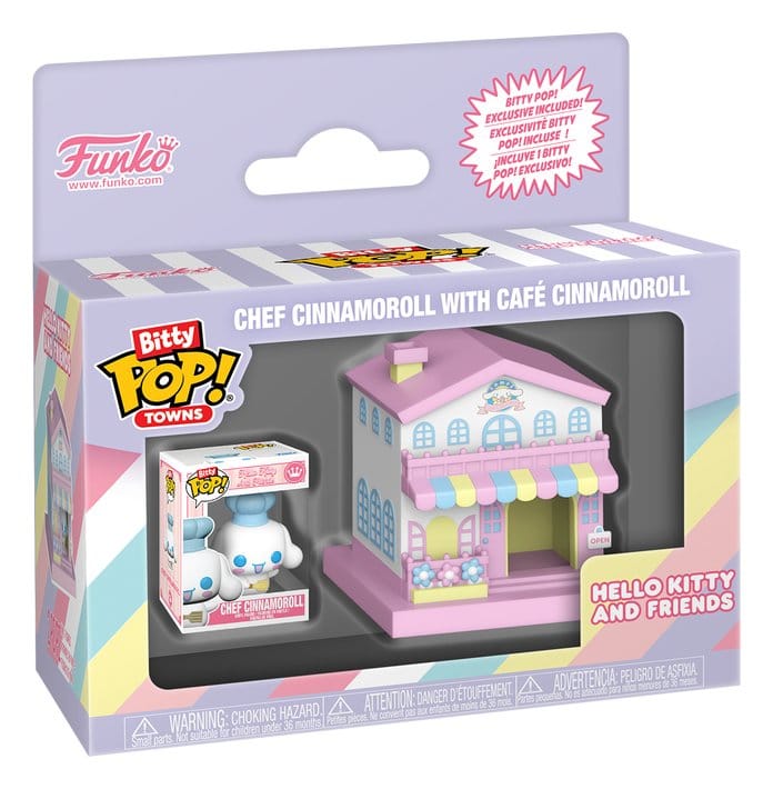 Funko Sanrio Cafe Cinnamoroll w/C Bitty POP! Town Vinyl Figur