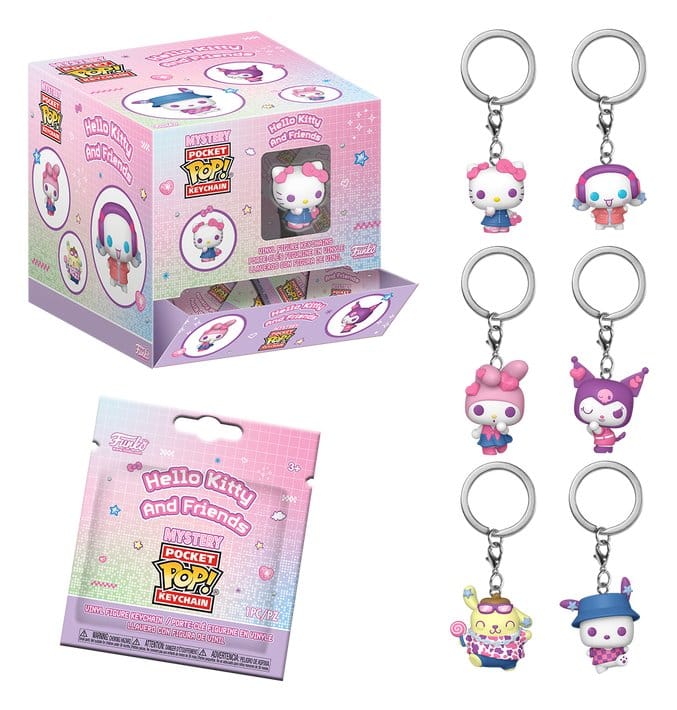 Funko Sanrio Hello Kitty & Friends Display (12) POP! Vinyl Schlüsselanhänger