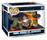 Funko Solo Leveling Jinwoo Vs Cerberus POP! Deluxe Vinyl Figur