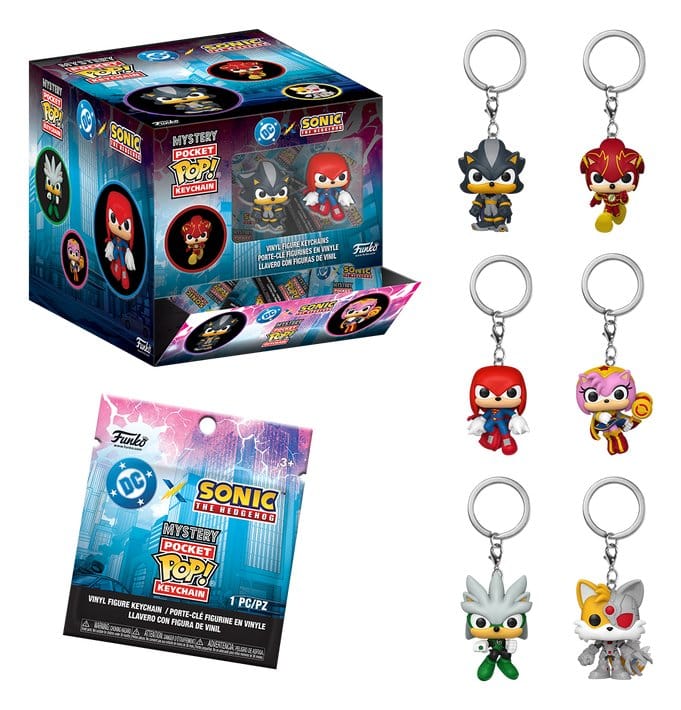 Funko Sonic the Hedgehog Display (12) POP! Vinyl Schlüsselanhänger