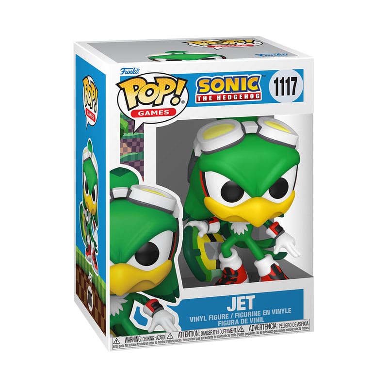 Funko Sonic the Hedgehog Jet the Hawk w/Board POP! Games Vinyl Figur