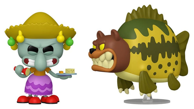 Funko SpongeBob Schwammkopf 2er-Pack Squidward & Sea Bear POP! Animation Vinyl Figur