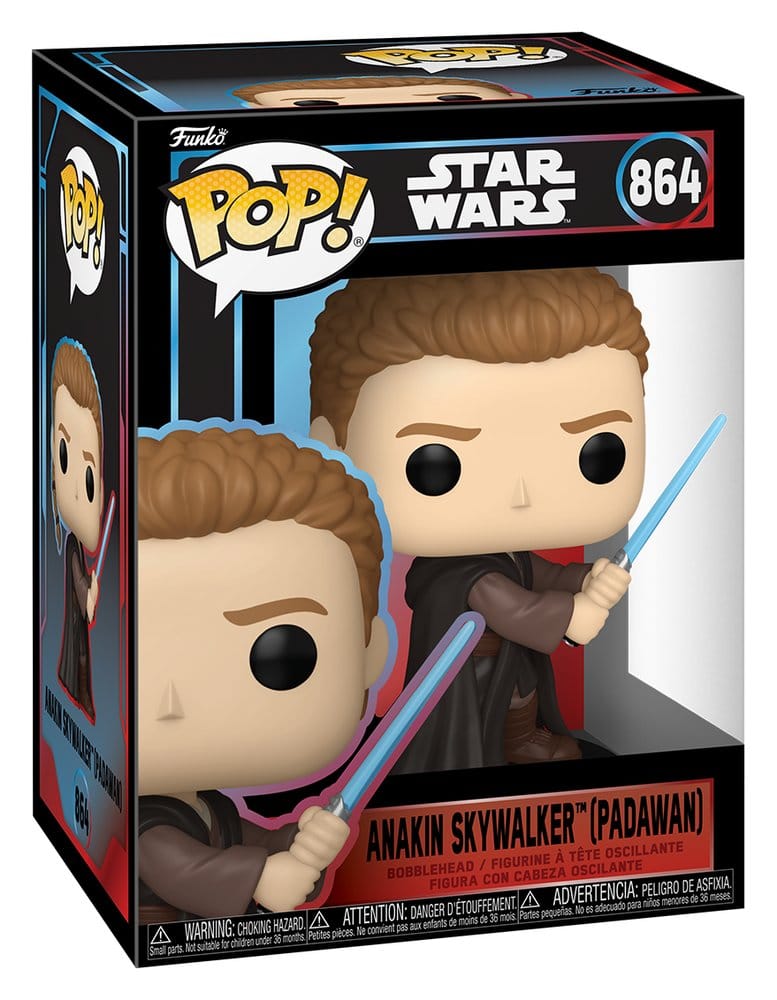 Funko Star Wars Anakin Skywalker (Padawan) POP! Vinyl Wackelkopf-Figur