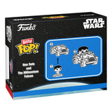 Funko Star Wars Display Han Solo w/Millenium Falcon Bitty POP! Rides Vinyl Figur