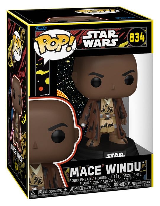 Funko Star Wars Mandalorian & Grogu Mace Windu (Retro) POP! Vinyl Figur