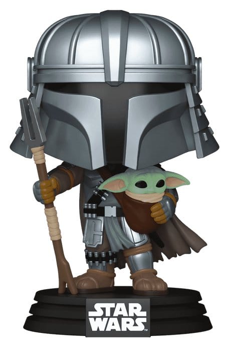 Funko Star Wars Mandalorian with Grogu (Impressions) Exclusive POP! Vinyl Wackelkopf-Figur