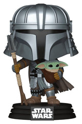 Funko Star Wars Mandalorian with Grogu (Impressions) Exclusive POP! Vinyl Wackelkopf-Figur