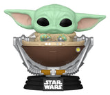 Funko Star Wars The Mandalorian and Grogu Grogu in Pram POP! Vinyl Wackelkopf-Figur