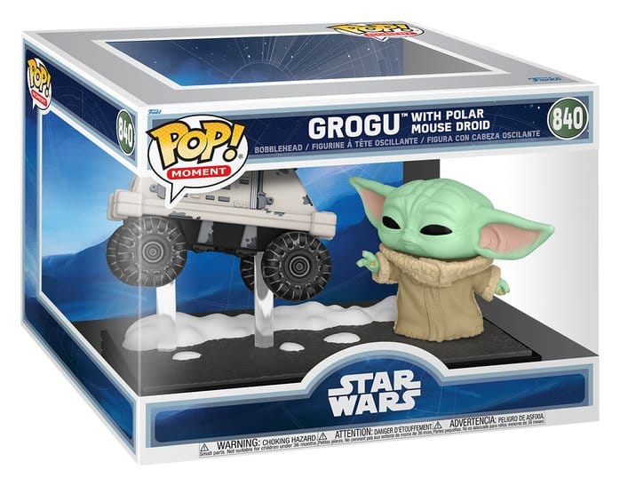 Funko Star Wars The Mandalorian and Grogu Grogu with Polar Mouse Droid POP! Moment Vinyl Figuren