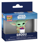 Funko Star Wars The Mandalorian and Grogu Grogu with Popcorn Display (12) Pocket POP! Vinyl Schlüsselanhänger