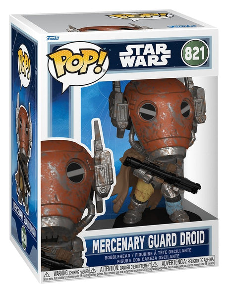 Funko Star Wars The Mandalorian and Grogu Mercenary Guard Droid POP! Vinyl Wackelkopf-Figur