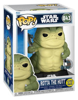 Funko Star Wars The Mandalorian and Grogu Rotta the Hutt (Glow) POP! Vinyl Figur