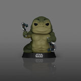 Funko Star Wars The Mandalorian and Grogu Rotta the Hutt (Glow) POP! Vinyl Figur