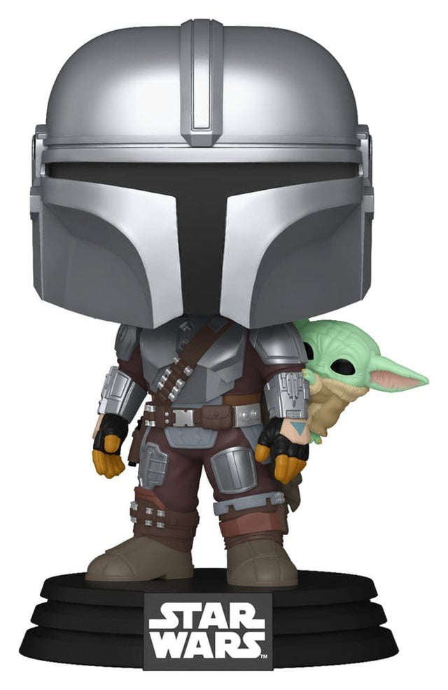 Funko Star Wars The Mandalorian and Grogu The Mandalorian with Grogu POP! Vinyl Wackelkopf-Figur