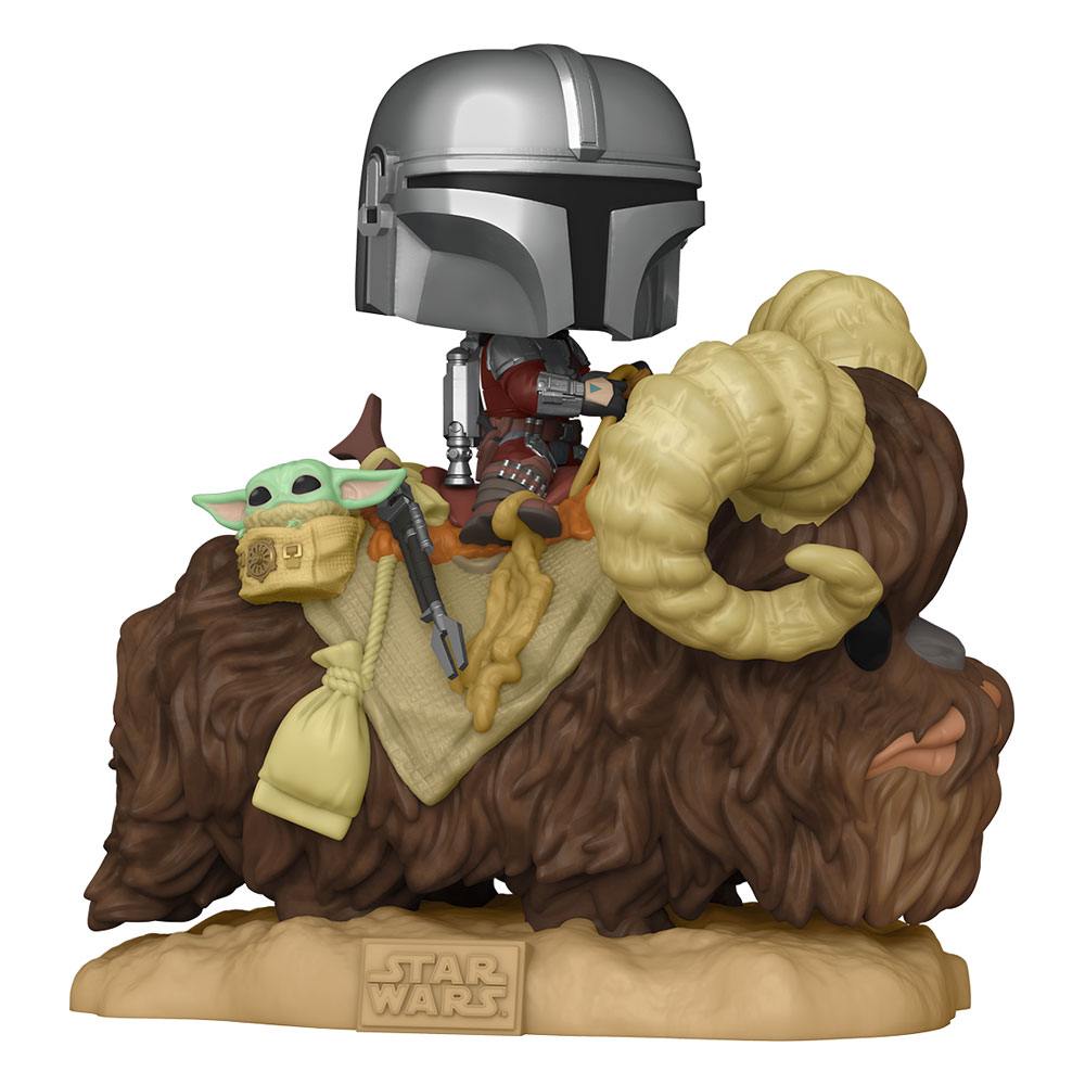 Funko Star Wars The Mandalorian The Mandalorian on Wantha with Child in Bag POP! Deluxe Vinyl Figur