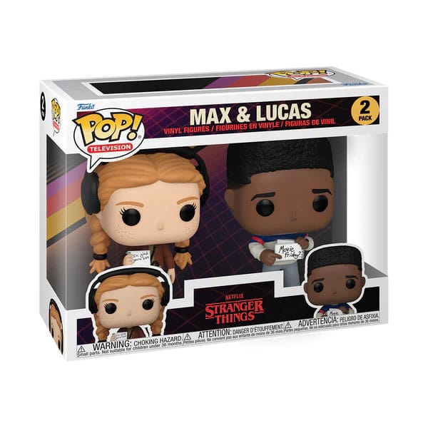 Funko Stranger Things 2er-Pack Max & Lucas POP! Animation Vinyl Figuren