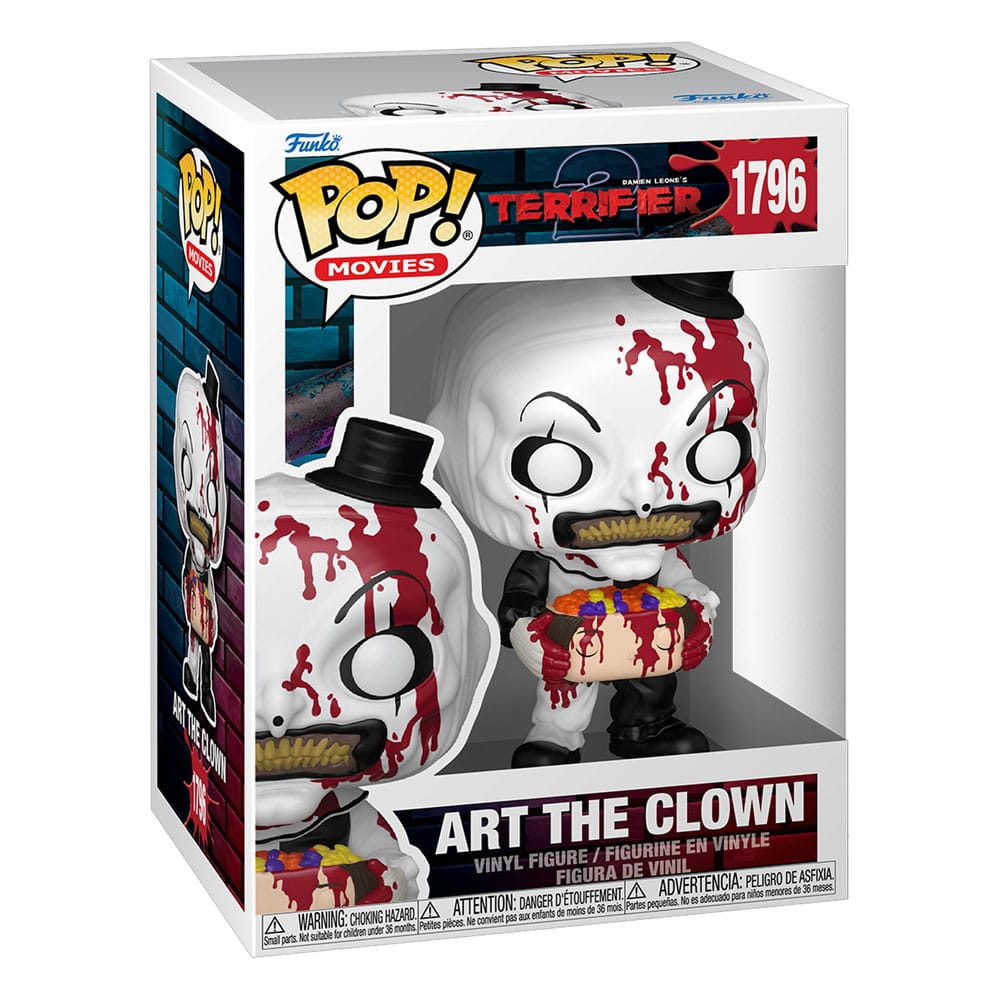 Funko Terrifier 2 Art the Clown with Candy Filled Head Vinyl Figur