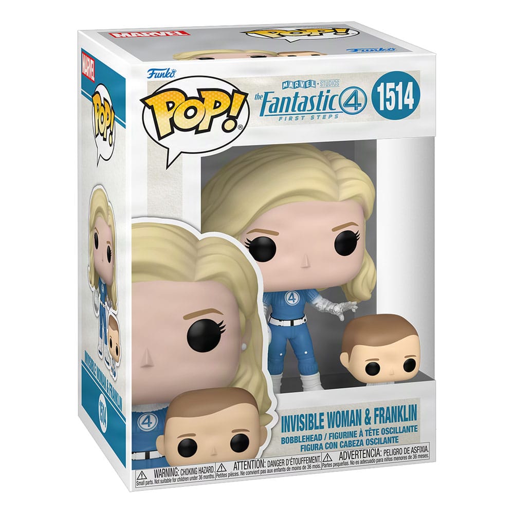 Funko The Fantastic Four First Steps Invisible Woman & Franklin POP! & Buddy Marvel Vinyl Figur
