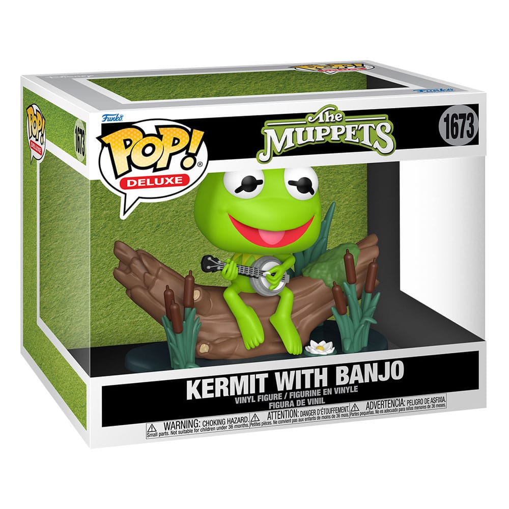 Funko The Muppets Kermit with Banjo POP! Deluxe Vinyl Figur
