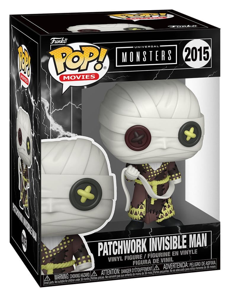 Funko Universal Monsters Patchwork Invisible Man POP! Movies Vinyl Figur