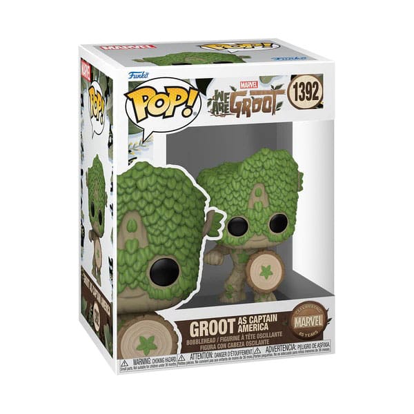 Funko We Are Groot Captain America POP! Movies Vinyl Figur