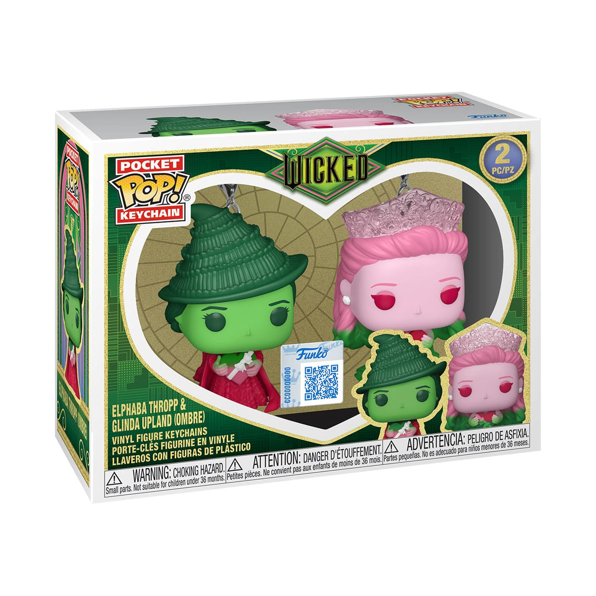 Funko Wicked POP! 2er-Pack G&E (Ombre) Vinyl Schlüsselanhänger