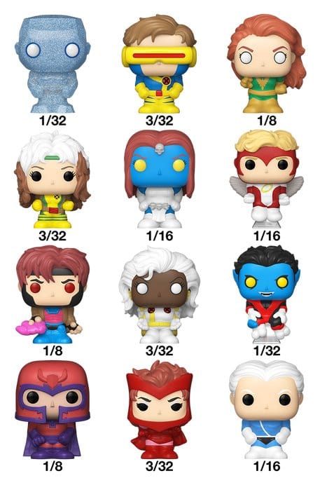 Funko X-Men Display (32) PDQ Bitty POP! Single Vinyl Figuren