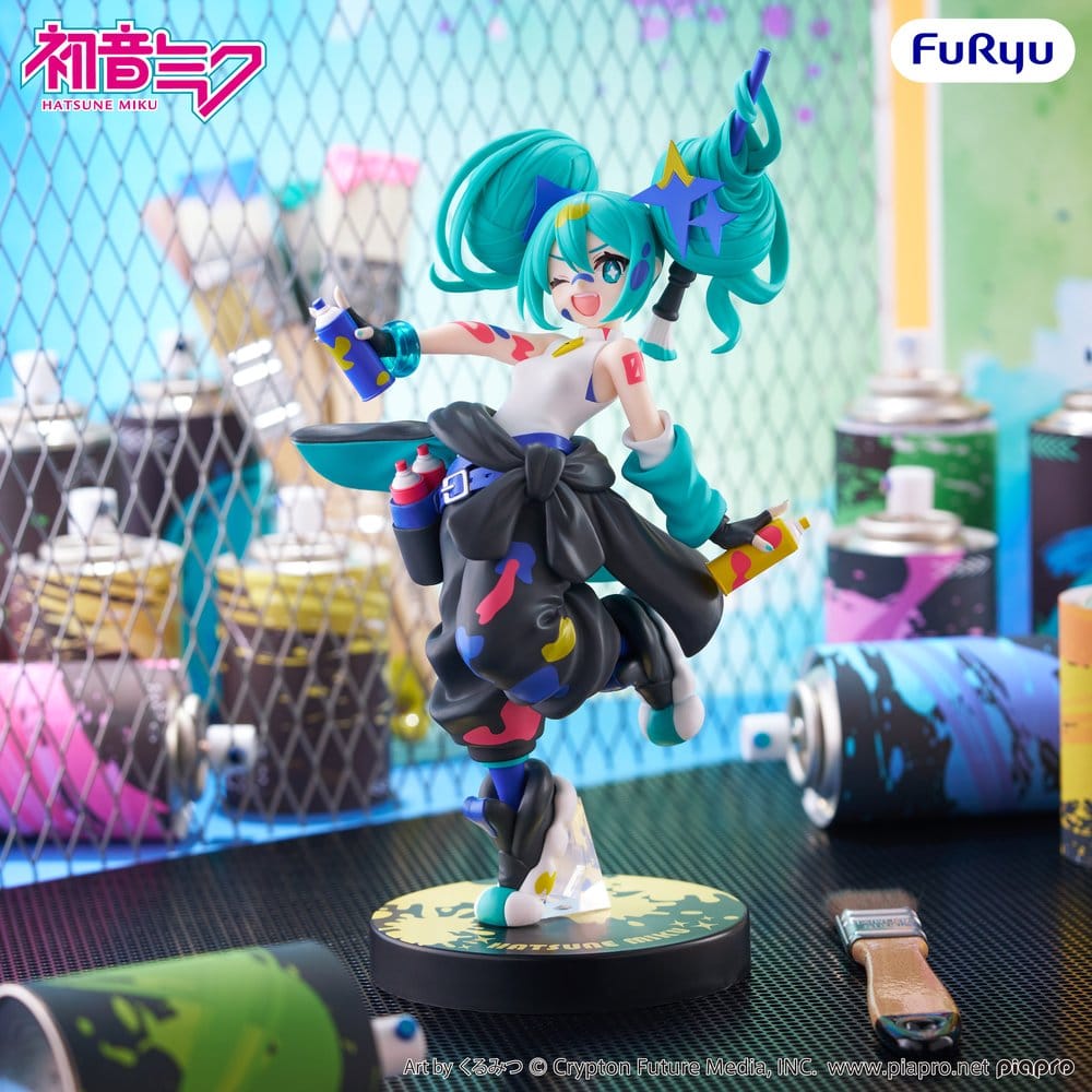 Furyu Hatsune Miku Muchute Paint Girl Another Color Ver. Statue