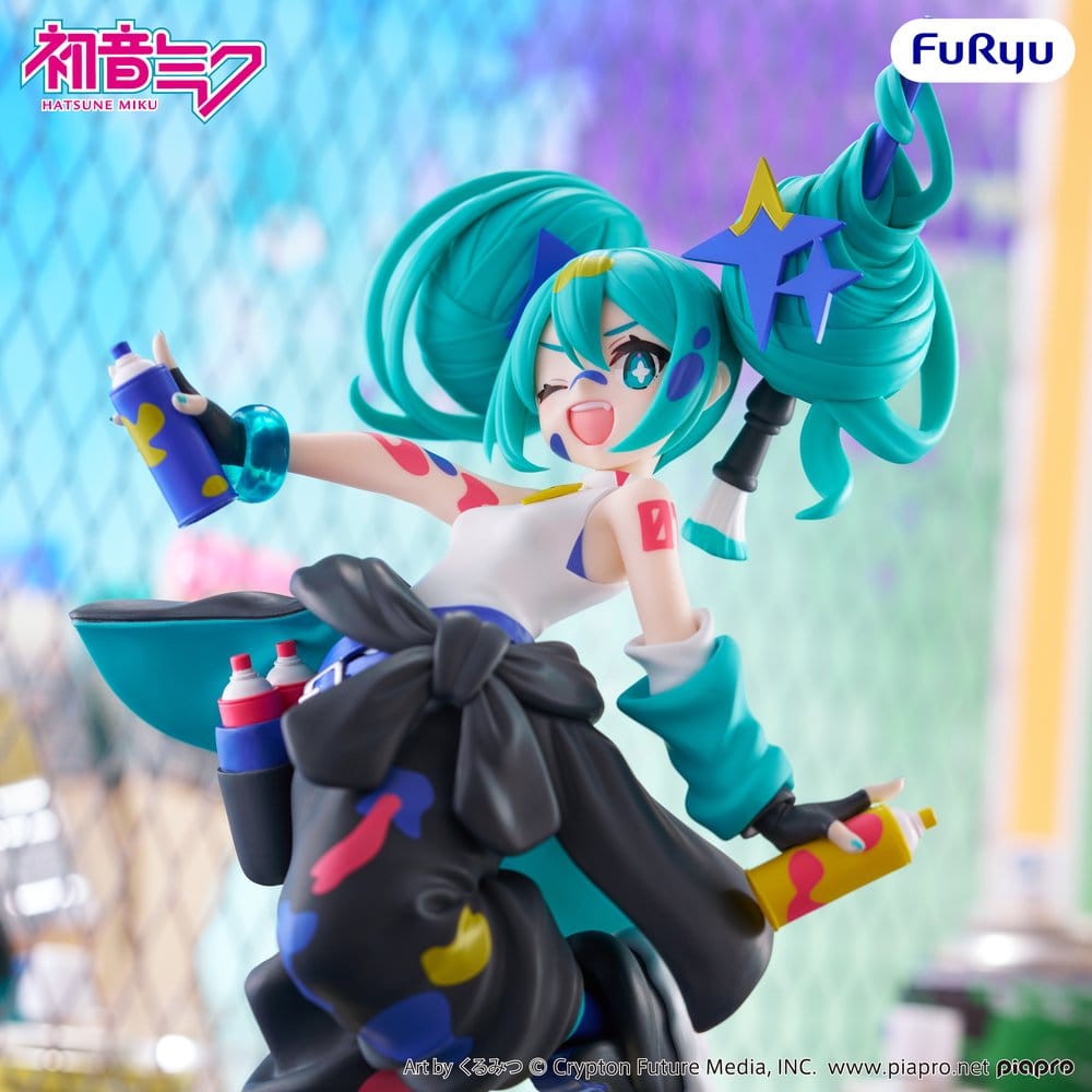 Furyu Hatsune Miku Muchute Paint Girl Another Color Ver. Statue