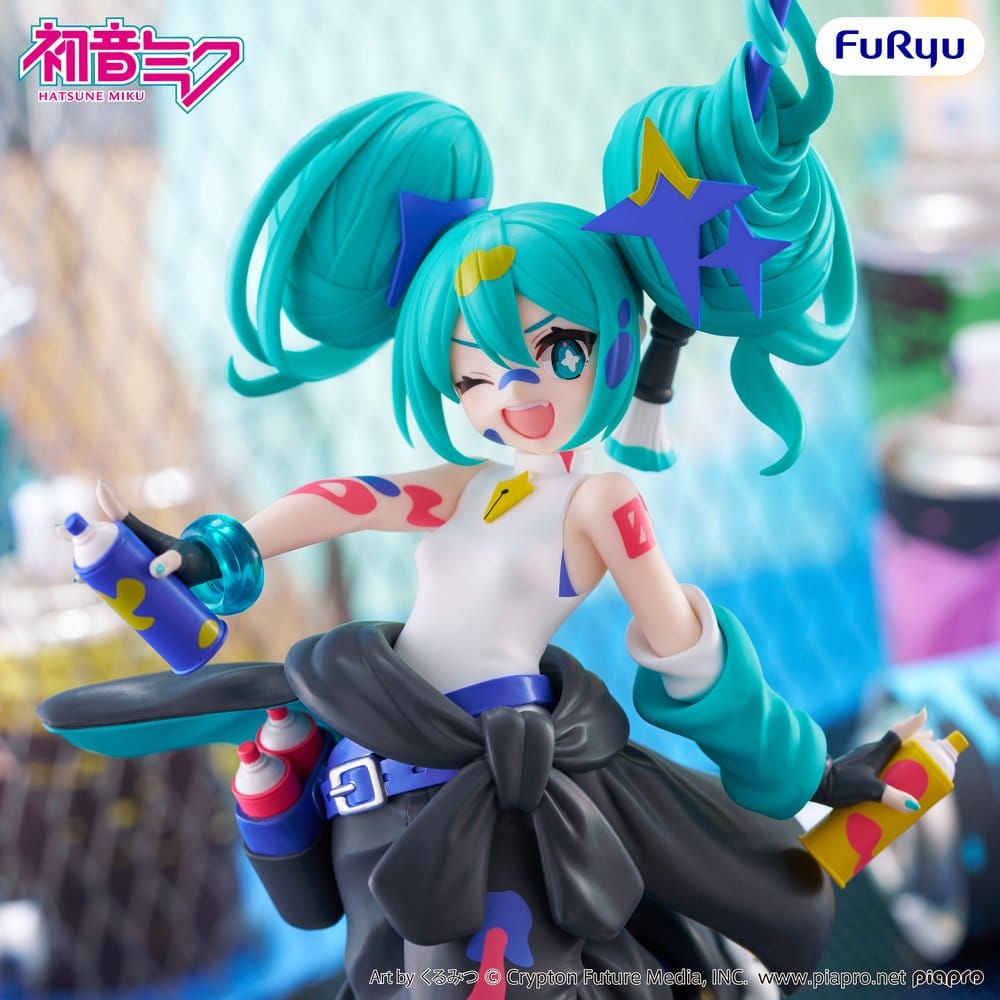 Furyu Hatsune Miku Muchute Paint Girl Another Color Ver. Statue