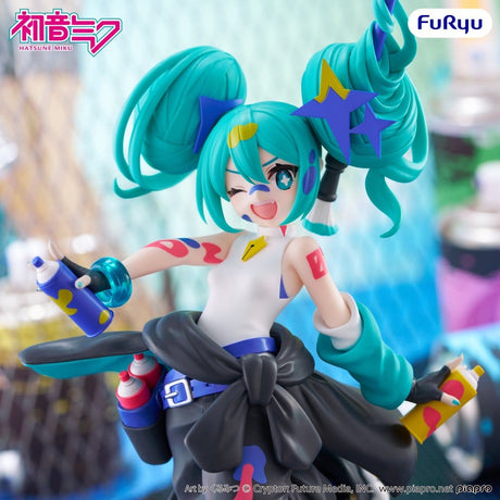 Furyu Hatsune Miku Muchute Paint Girl Another Color Ver. Statue