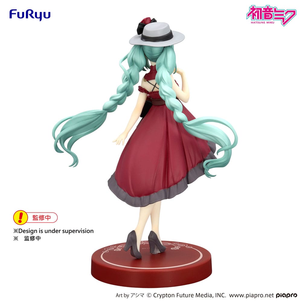 Furyu Hatsune Miku Trio-Try-iT Hatsune Miku Outing Dress Red Color Ver. Statue